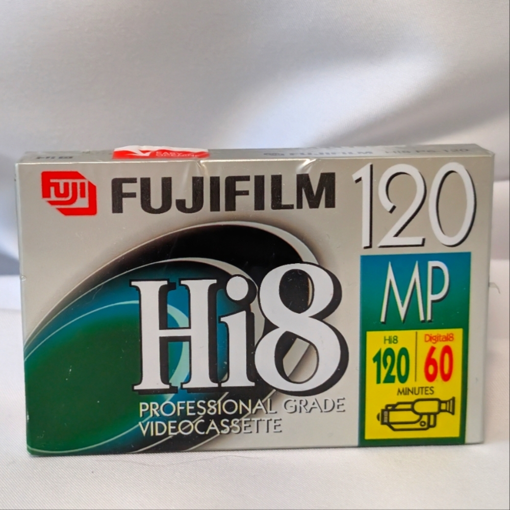 SALE ! FUJI FILM Hi8 Sealed New Blank Videocassette 120 MP P6-120 Fuji  Cassette